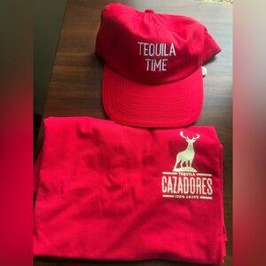 Cazadores Tequila Red Hat & Tee Set - "Tequila Time"